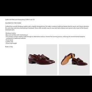 Gucci Loafer with web and Interlocking G